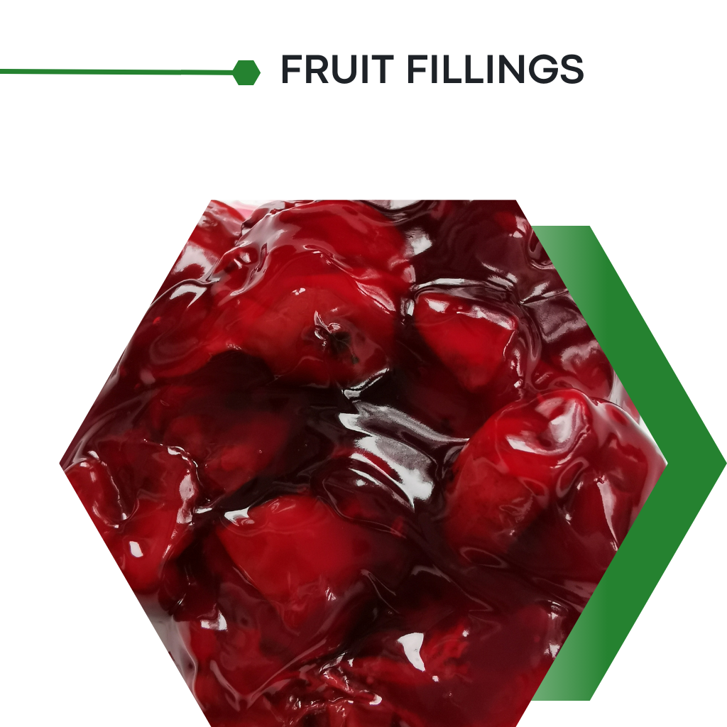 Sour cherry in thermostable gel