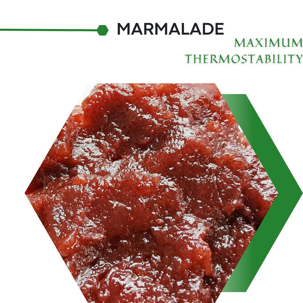 Heat-resistant jam for baking